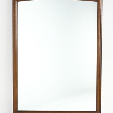 Lane Rhythm Walnut and Cane Mirror 