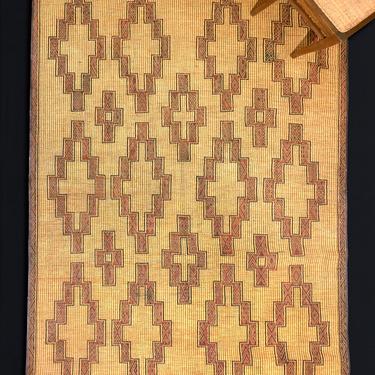 Leather and Reed Touareg Mat from North Africa (6' 5" x 13' 3")