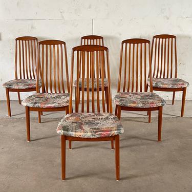 Scandinavian Modern Teak Dining Chairs- Set of Six 