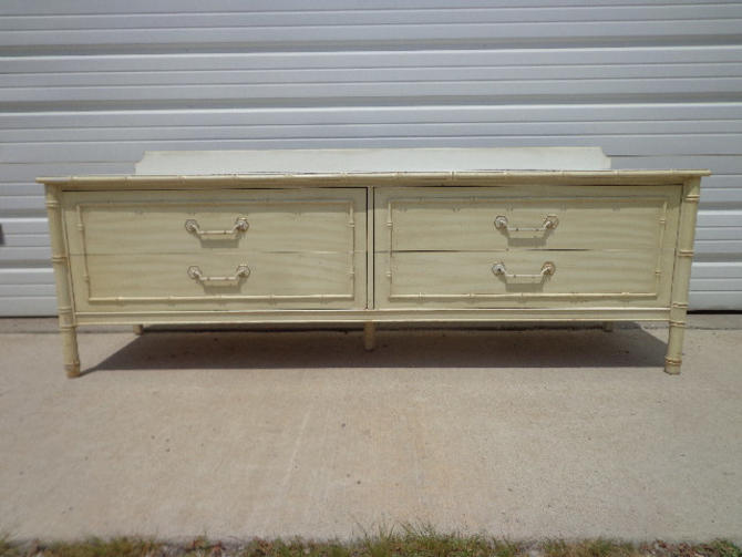 Bamboo Dresser Thomasville Allegro Media Console Table Faux Rattan