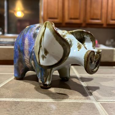 Vintage Stoneware Piggy Bank Pottery 