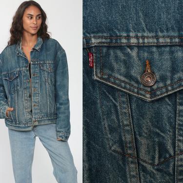 80s Levi's Denim Patch Vest - Men's Large, Women's XL