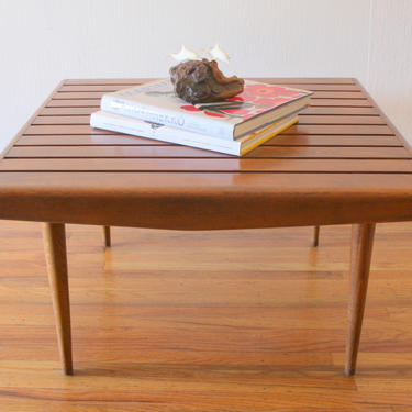 Mid Century Modern Adrian Pearsall Style Slatted Coffee Table
