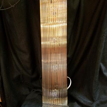 Vintage Lightolier Sciolari Lucite and Glass Rod 4 Light Vanity Sconce