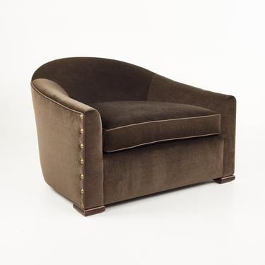 Mattaliano Contemporary Modern Mohair Lounge Chair 