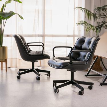 Leather Charles Pollock Knoll Office Chair
