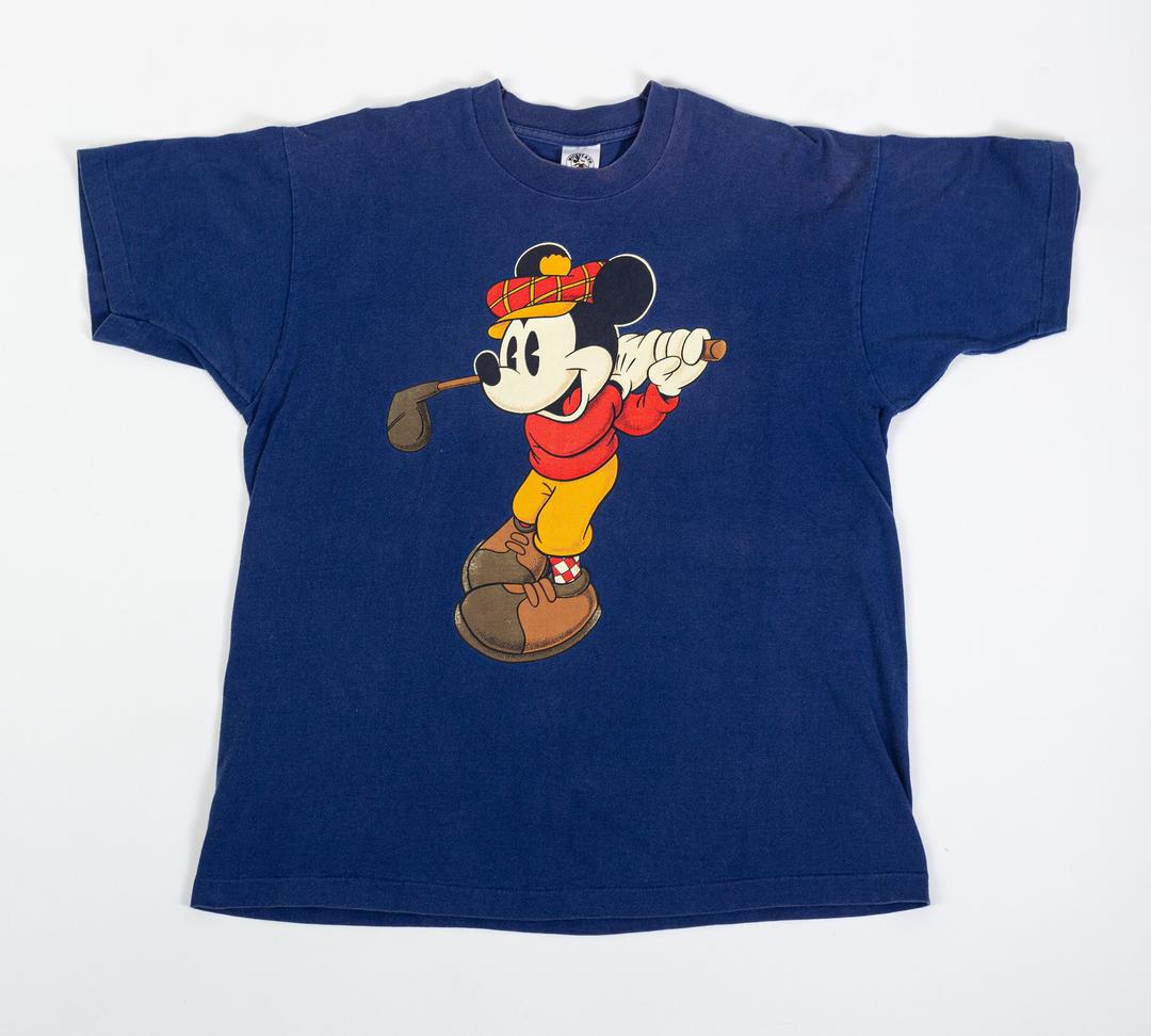 90s Mickey Mouse Golf T Shirt One Size Vintage Flying Apple Vintage Los Angeles CA