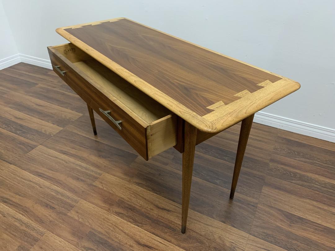 Mid Century Modern Lane Acclaim Dovetail Console Table West Coast