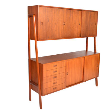 Danish Mid Century Modern Gunni Omann Model 3 Two Tier Credenza in Teak 
