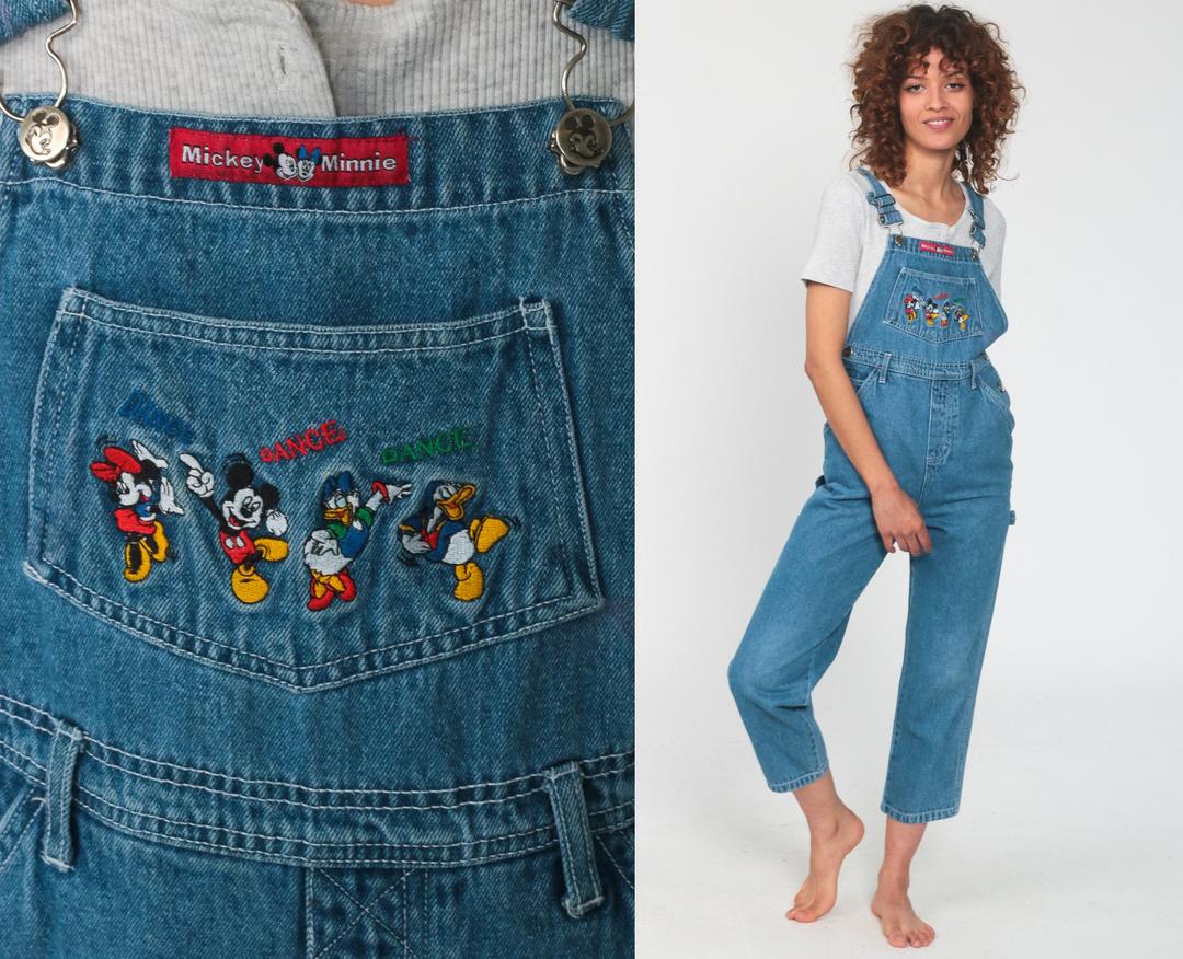 Disney】90s archive デッド品 カバーオール 刺繍ロゴ L