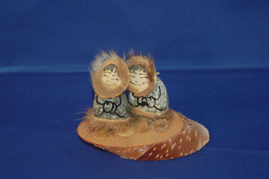 Anchorage Alaska Folk Art Souvenir Miniature Eskimo / Inuit Painted ...