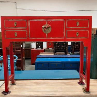 CHINESE Console Table in Lacquered Red #LosAngeles 