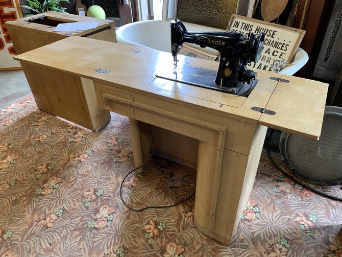 Mid Century Modern Writing Office Desk Sewing Machine by Centennial 2600