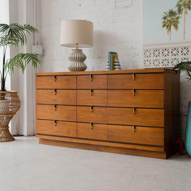 Vintage Johnson Carper 12-Drawer Dresser | Sunbeam Vintage - Highland Park  - Los Angeles, CA | ATTIC