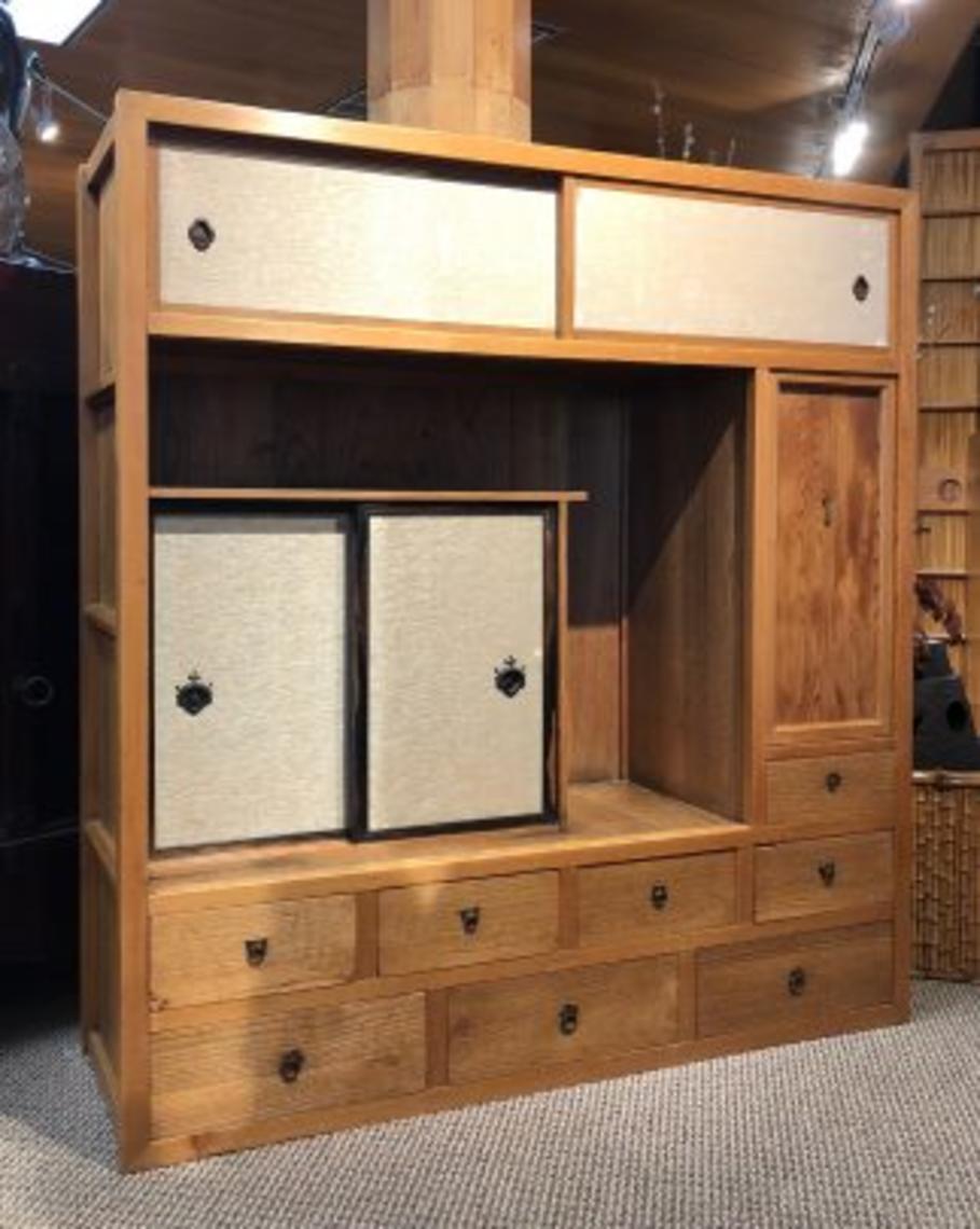 Antique Japanese cha Tansu Tea Chest Kuraya Japanese Antiques San