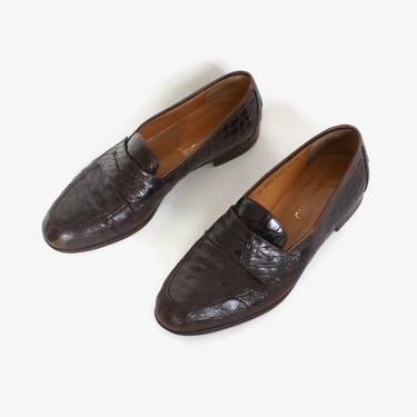 Vintage Salvatore Ferragamo Shoes Men’s 10 1/2 D Brown Leather Loafers s-l400.jpg main image 4
