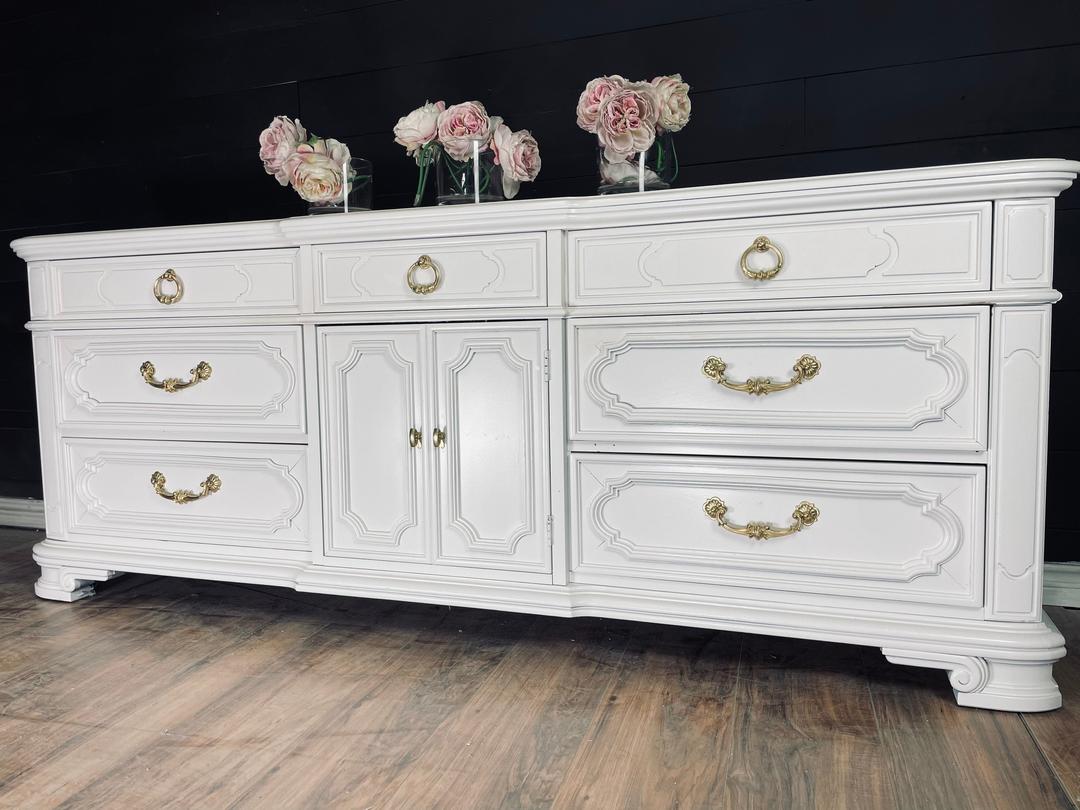 Beautiful Extra large dresser console credenza solid wood customizable color The Dresser