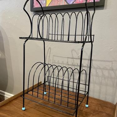 Vintage 1950s Wire Record Stand