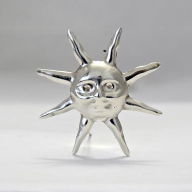 Sergio Bustamante ~ Vintage Mexico Sterling Silver Celestial Sun