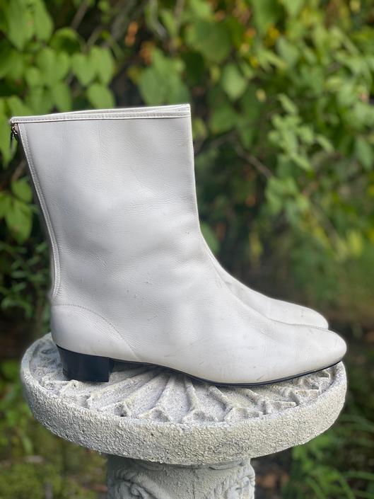 White sixties clearance boots