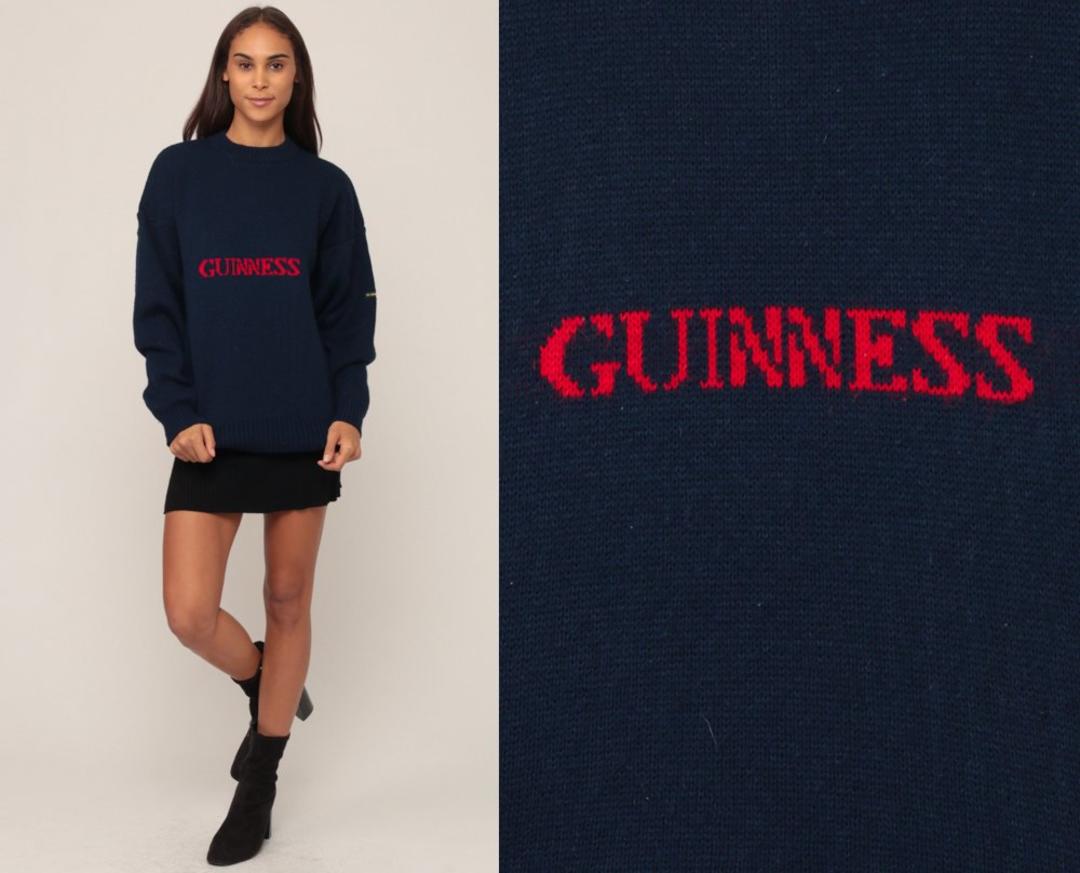 Guinness Sweater Beer Sweater Knit Blarney Castle Sweater Irish Pullover Shop Exile Tucson AZ