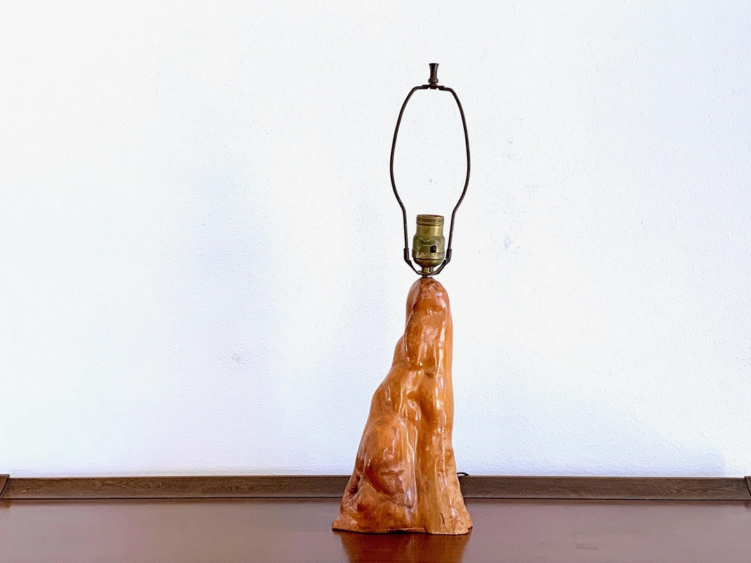 Cypress Wood Table Lamp Mid Century Solid Wood Lamp Shop Rachels