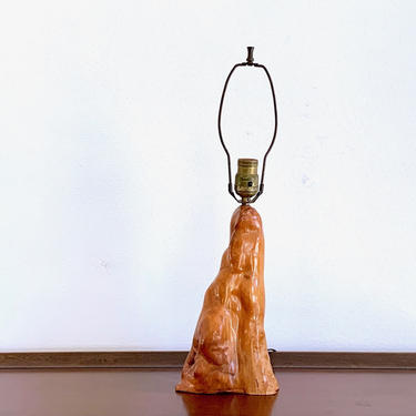 Cypress Wood Table Lamp - Mid Century Solid Wood Lamp - Cypress Knee Lamp - Beach Cottage Table Lamp - Cabin Table Lamp 