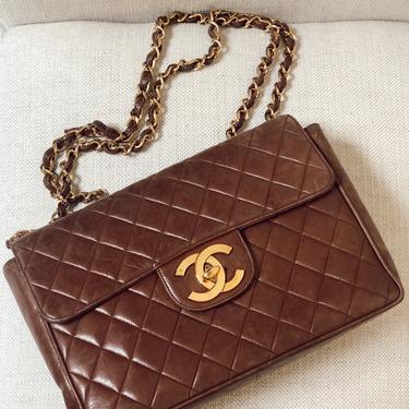 Silk crossbody bag Chanel Brown in Silk - 25400870
