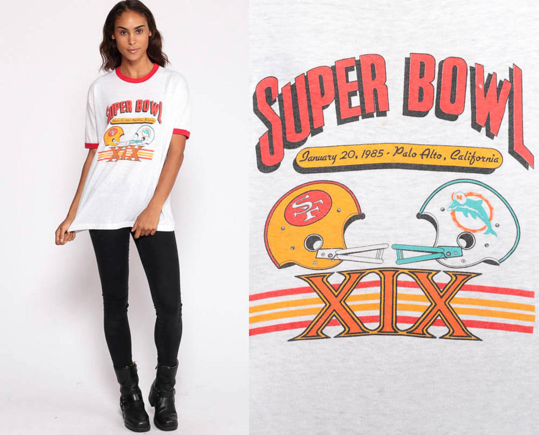 Vintage NFL 80s Super Bowl XIX San Francisco 49ers T-Shirt X-LARGE