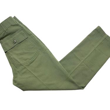 Vintage US Army OG-507 Field Trousers / Pants ~ measure 26 x 29.25 ~ Post Vietnam War ~ 26 Waist 