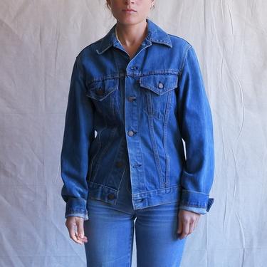 Vintage 60s 70s BIG E Levis Denim Jacket/ 1960s 1970s Trucker Type III Jean Jacket/ Size Medium 