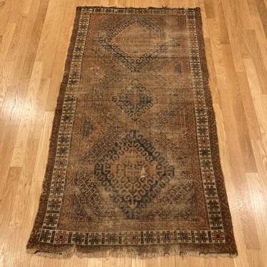 Antique Rug, 2' 9 x 5' 1 Brown