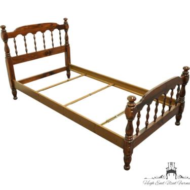 ETHAN ALLEN Antiqued Pine Old Tavern Twin Size Spindle Bed 12-5604 