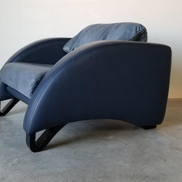 80's Italian Postmodern Vico Magistretti for Cassina Lounge Chair 