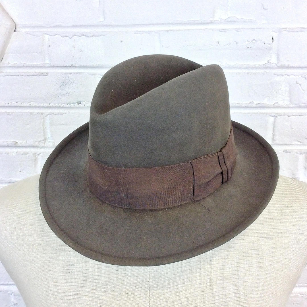 Vintage 1930s 1940s Stetson Fifteen 3X Beaver Mode Edge Distressed ...