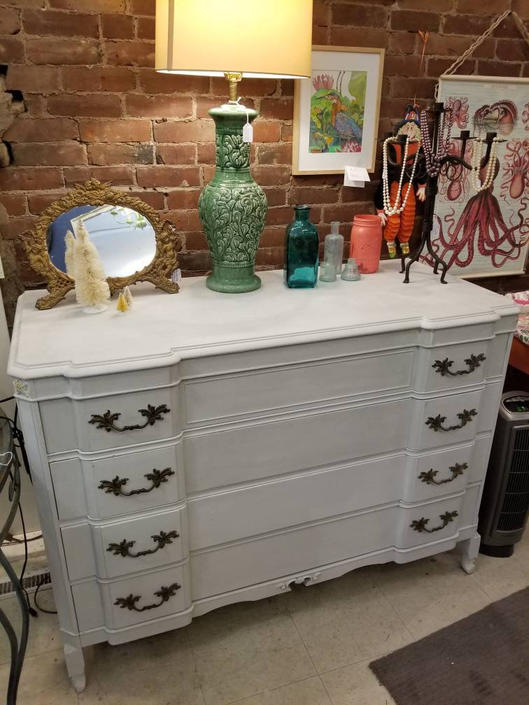 Vintage French Provincial Dresser Long Dresser Bathroom Vanity