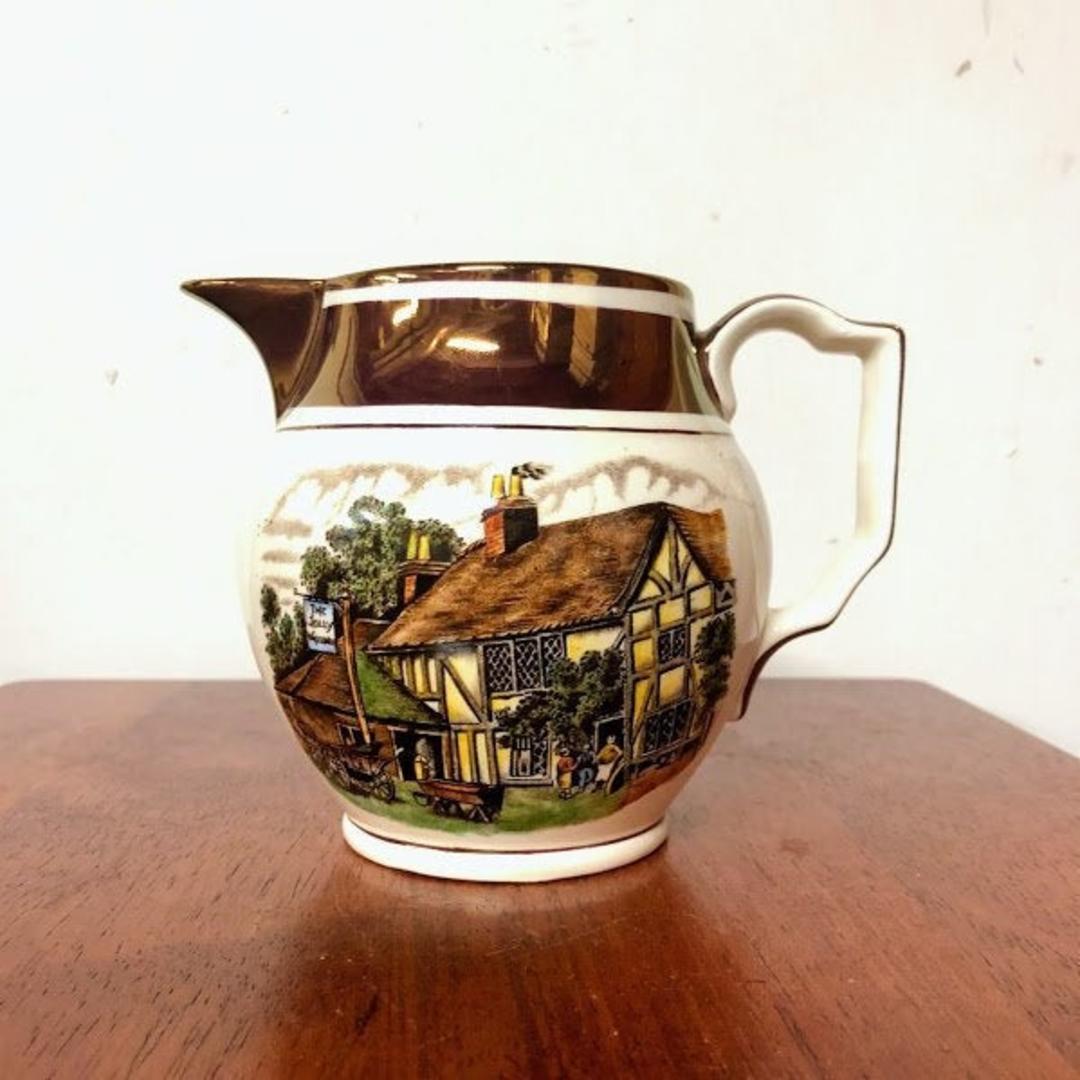 Vintage Grays Pottery Stoke On Trent, England The Jolly Waggoner Over the Years Silver