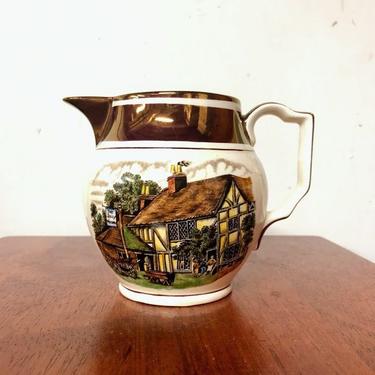 Vintage Grays Pottery Stoke On Trent, England The Jolly Waggoner Milk Jug 