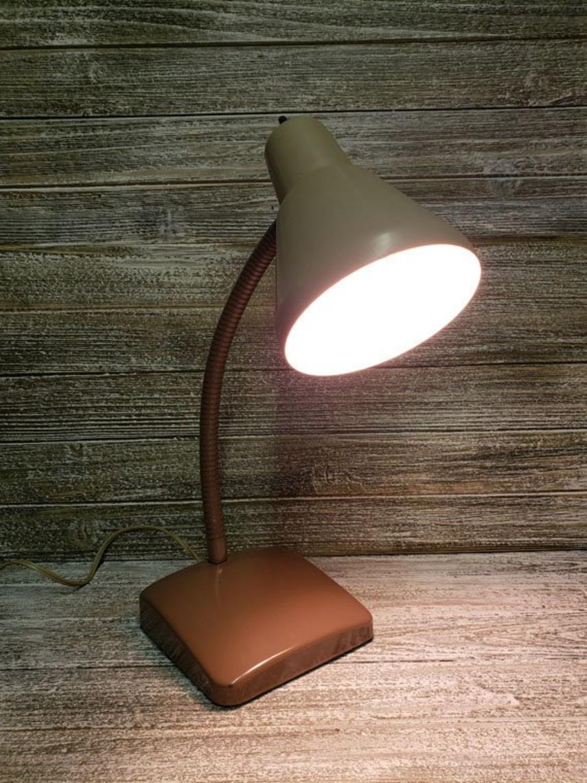 Vintage Desk Lamp, Industrial Gooseneck Lamp, Mid Century ...