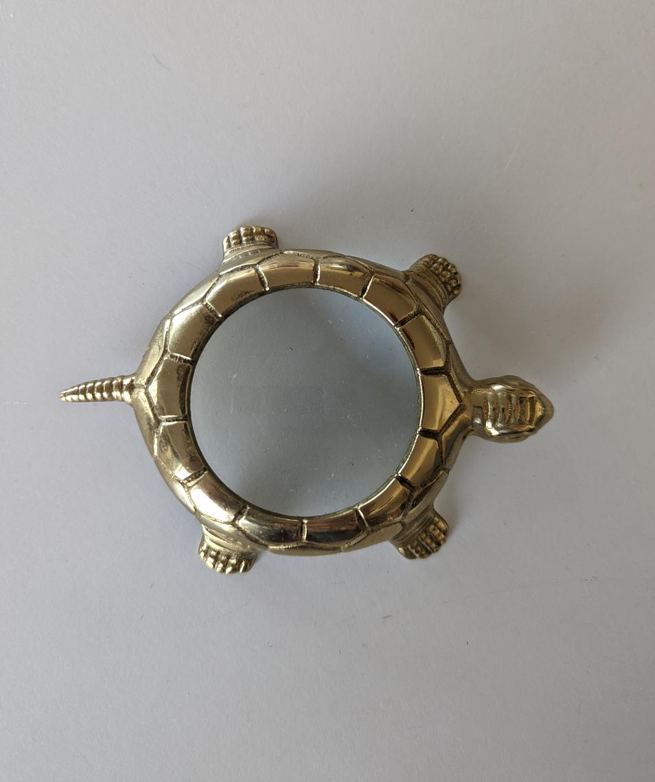 Vintage Brass Turtle Magnifying Glass | Mod and Ozzie | Annapolis, MD