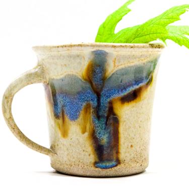 VINTAGE: Signed Studio Pottery Cup by Rob Grimes - Stoneware - "Praise God Rob" - Handcrafted - SKU 22-B-00032248 