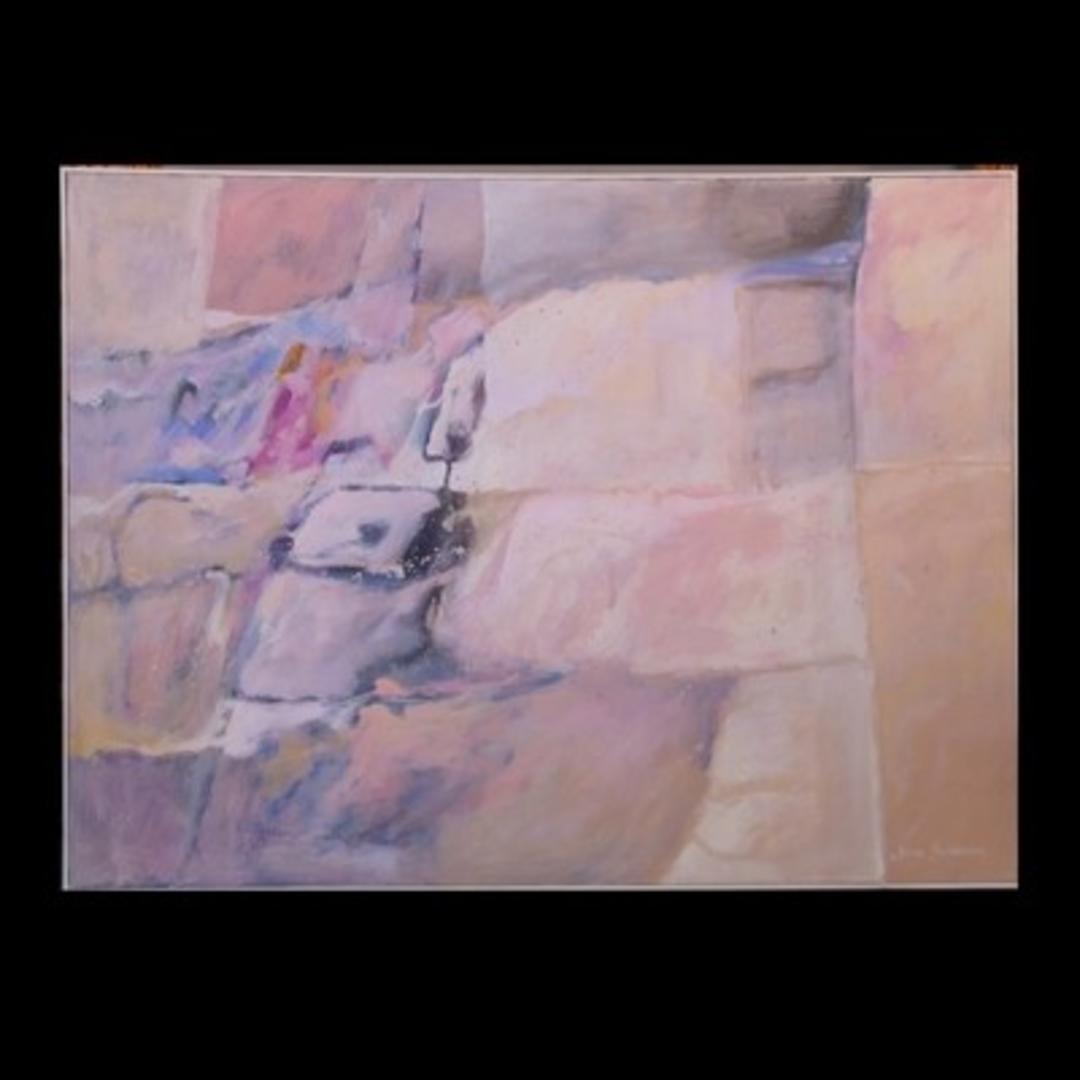 Large Lance Balderson Painting Midcentury Furniture Warehouse of