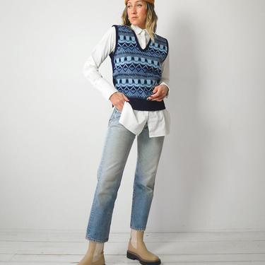 1970's Geo Stripe Sweater Vest