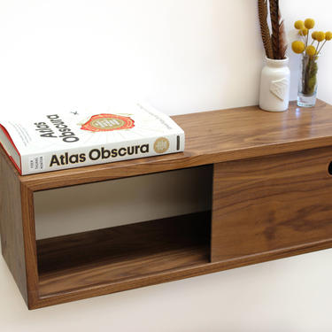 Floating Entry Shelf with Sliding Door by ImagoFurniture