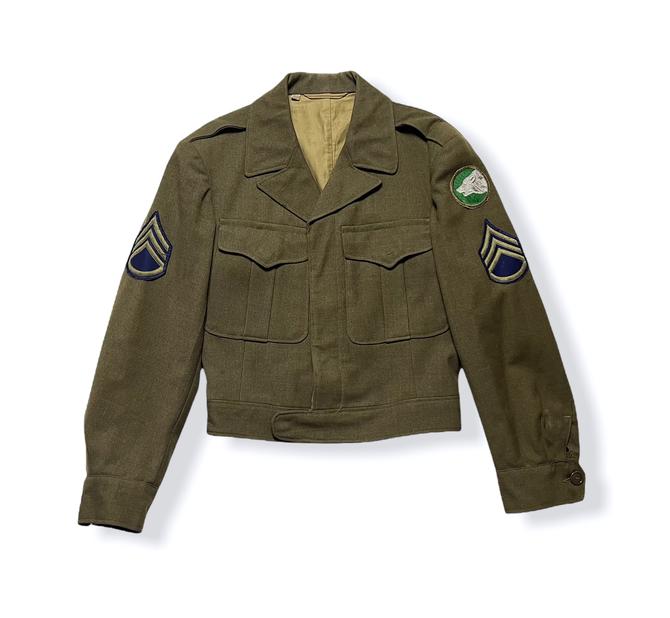 Vintage 1940s US Army Wool Officer's Field Jacket ~ 38 R