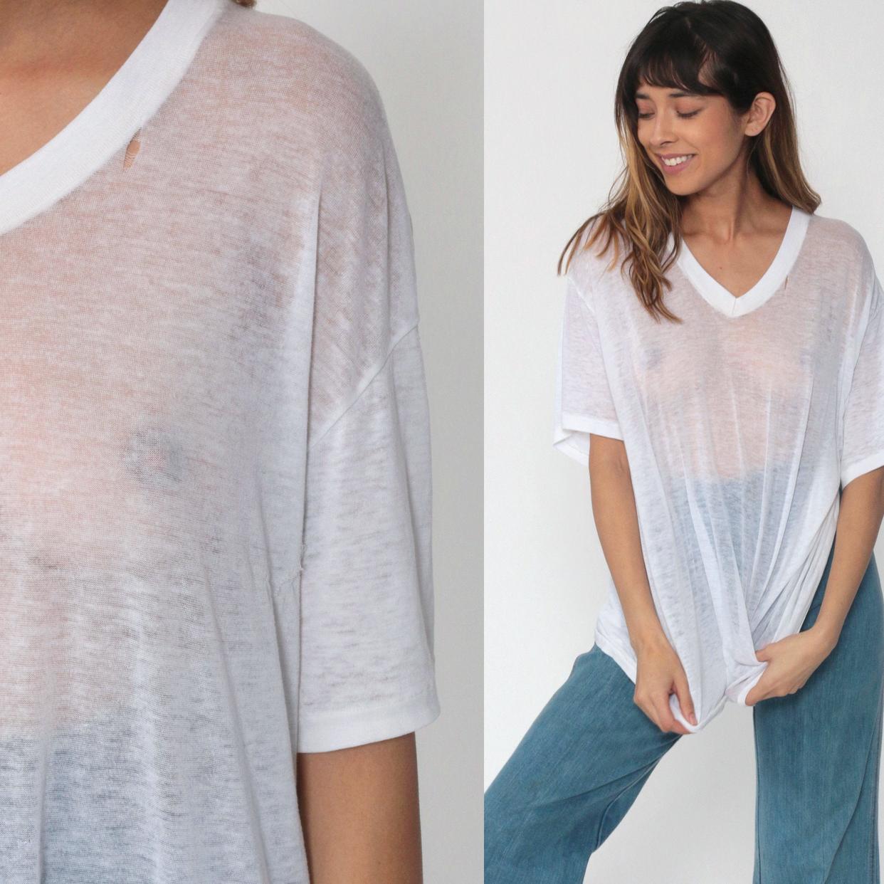 80’s~90’s 北欧系 vintage sheer shirt white ?bucket=cdn.attic.city&key=
