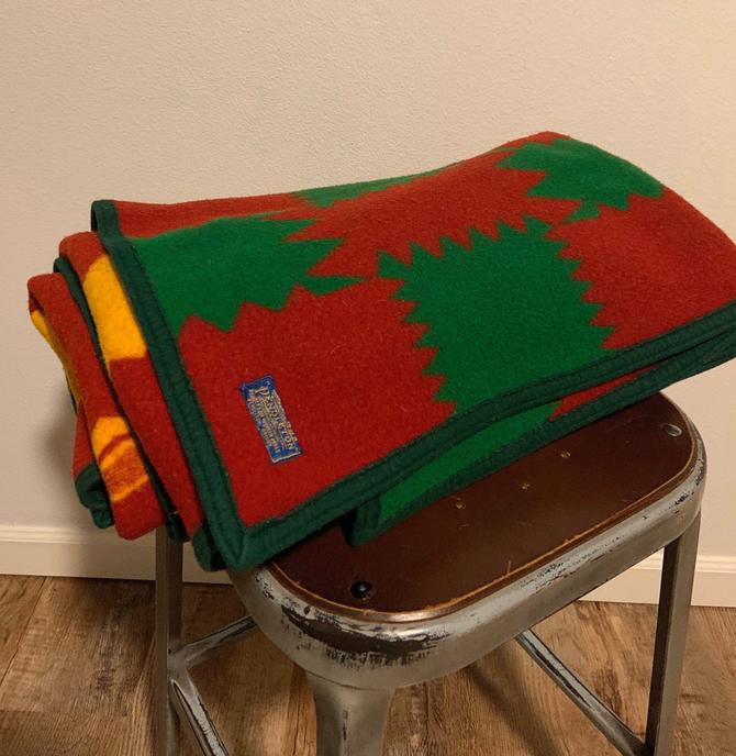 Vintage Southwestern Masonic Shriners Wool Pendelton Blanket Desert Cactus Vintage Portland, OR