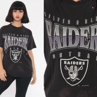 Raiders Black Graphic T Shirt Dress