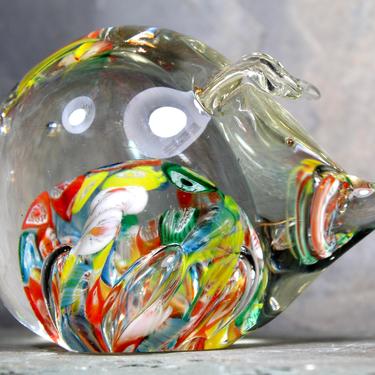 Ardalt Glass Pig Paperweight - Lenwile Glass - Japanese Glass Paperweight | FREE SHIPPING 