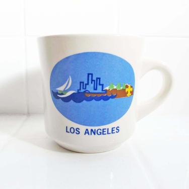 Vintage 60s Los Angeles Coffee Mug - 1960s BSA Boy Scout LA City Mug - Vintage LA California Mug 